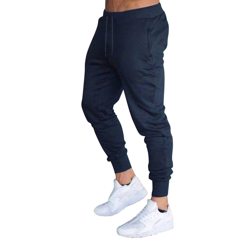 Mens Gym Training Fitness Quick Dry Cotton Gym Jogger, Man Blank Drawstring Workout Sweatpants