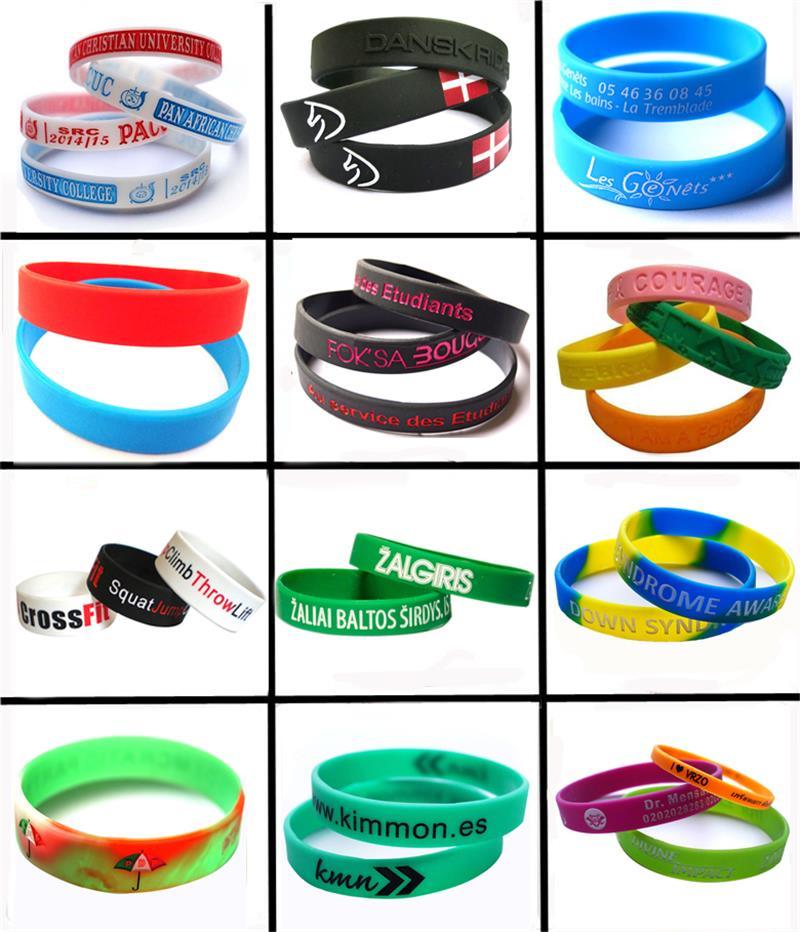 Customized Cheap Personalized Silicone Wristband Bracelets