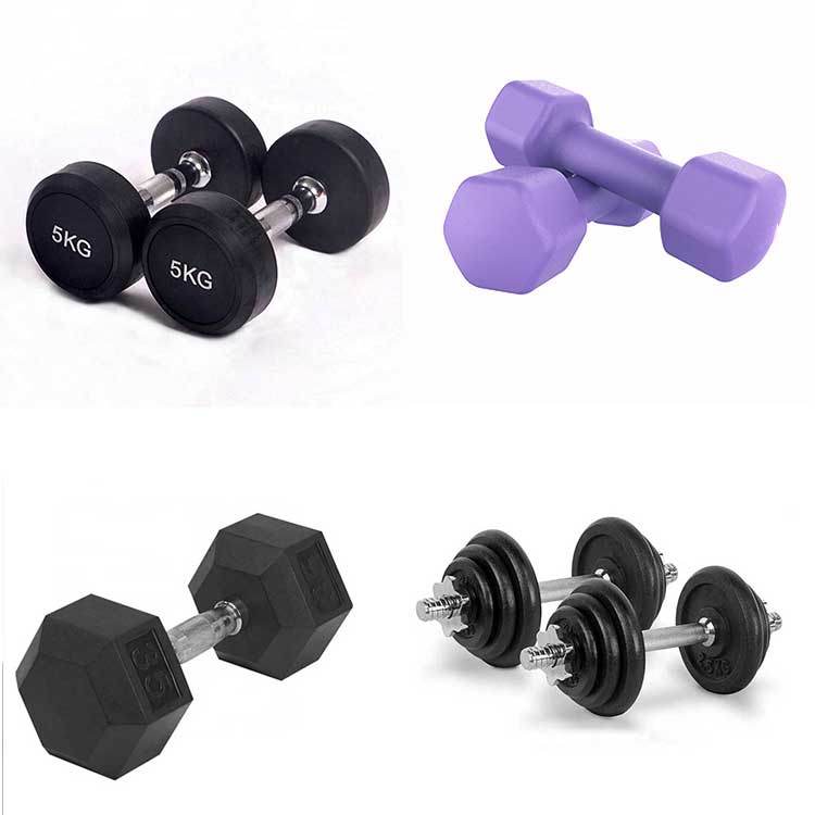 Black Rubber Coated Training Hex Dumbbells for on Line Business