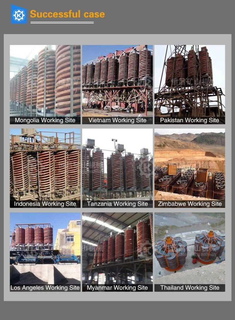 Mining Equipment Chrome Washing Plant Chrome Ore Spiral Chute