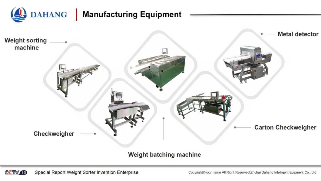 Weight Capacity (20kg) Online Checkweigher