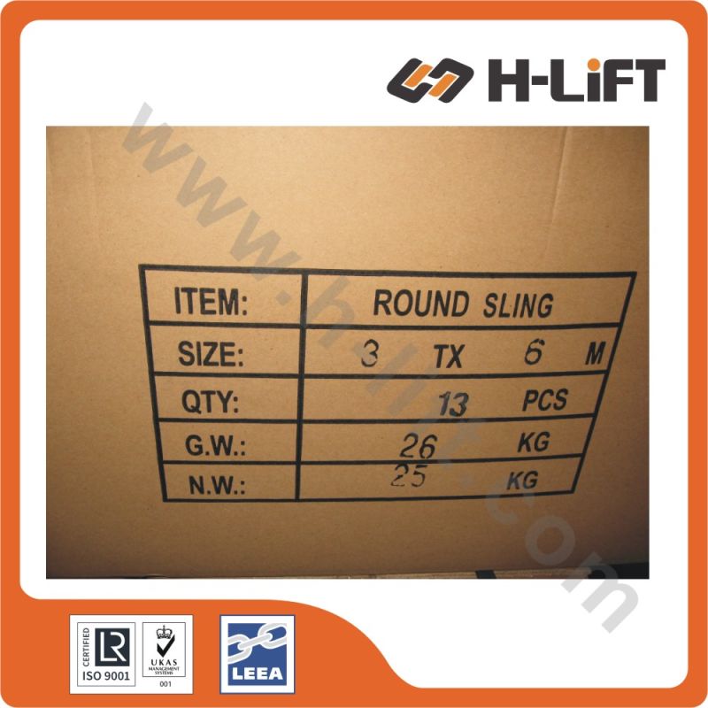 6t Polyester Round Sling/Round Lifting Sling /Endless Round Sling En1492-2