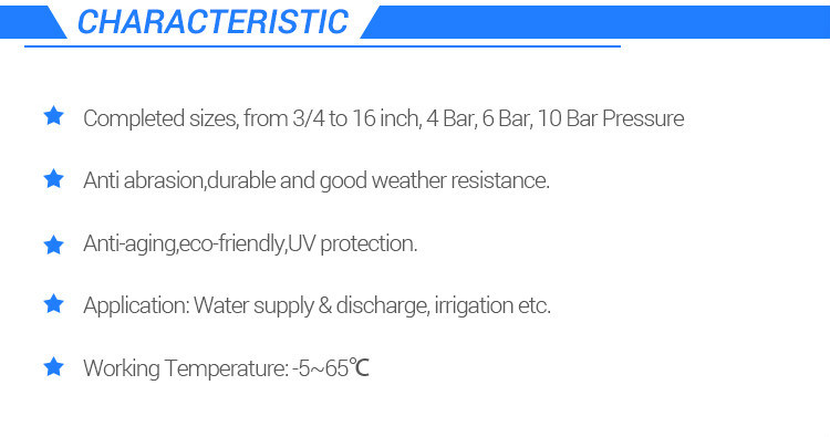 2 Inch 4 Bar 50mm PVC Layflat Hose