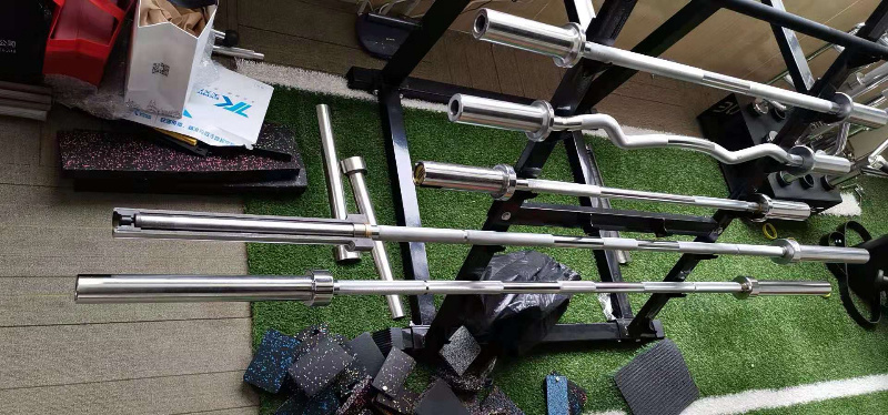 Olympic Zinc Coated Barbell Bars Fitness Equipment