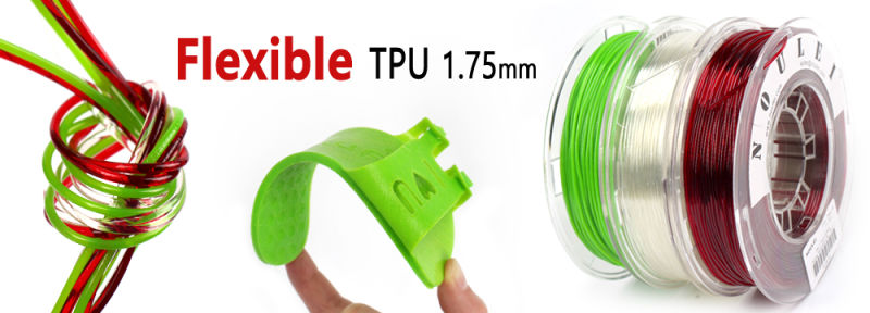 TPU Wire 1.75mm 1 Kg 0.5kg 3D TPU Printer Filaments