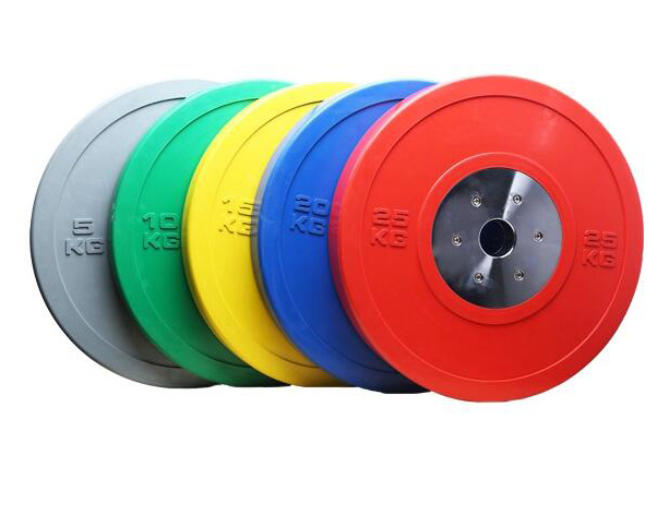 Best Quality Weight Lifting Solid Color Rubber Bumper Plate