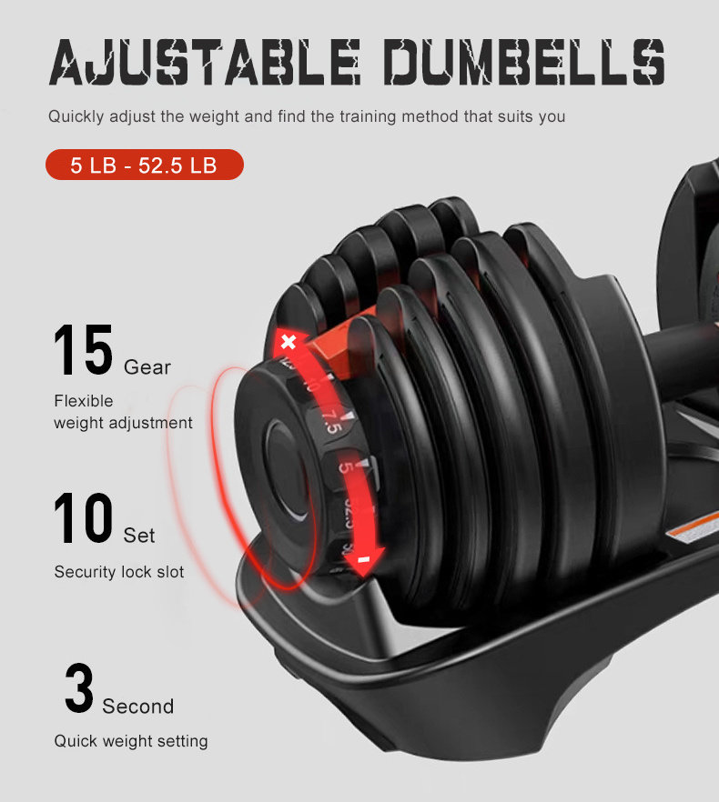 Home Fitness 90lb Weight Gym Dumbells Mancuernas 40kg Adjustable Dumbbells Set for Sale