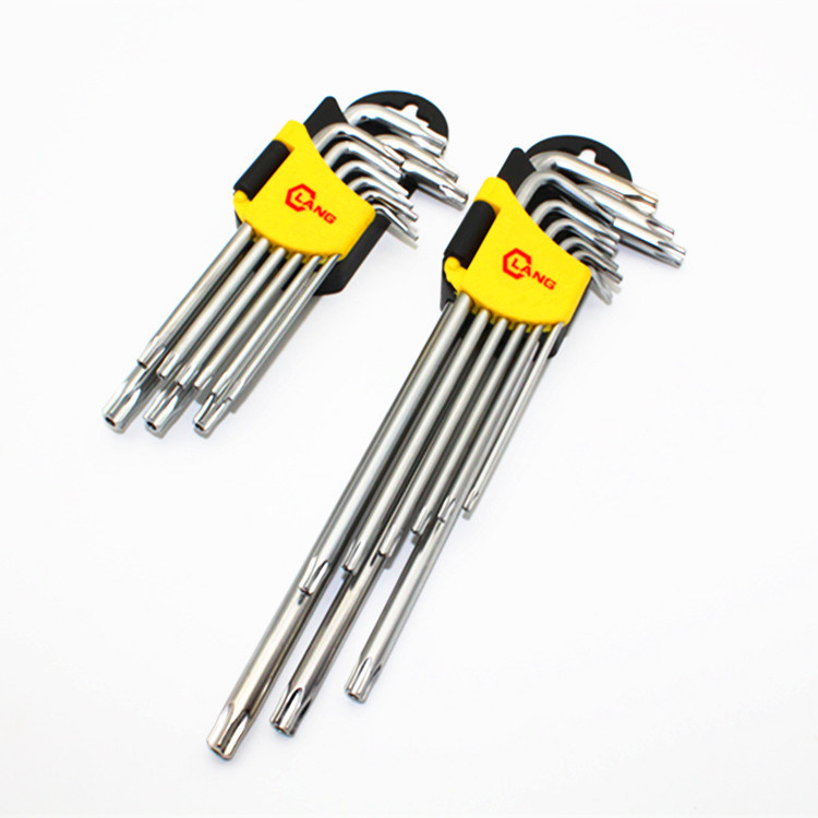 L Type CRV S2 Star Key Chrome Finish Torx Key Set