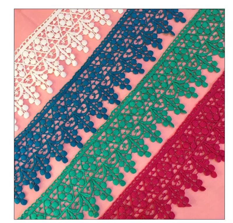 Promotional Sewing Trims and Embellishments Cotton Stretch Lace Fabric