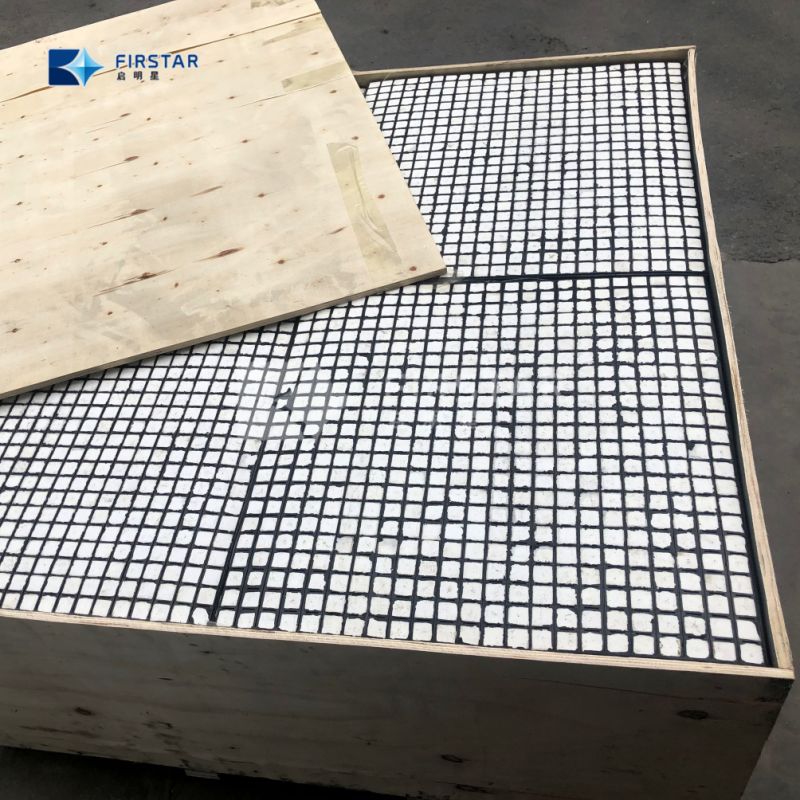 Wear Abrasion Resistant Rubber Backed Ceramic Hex Tile Mats