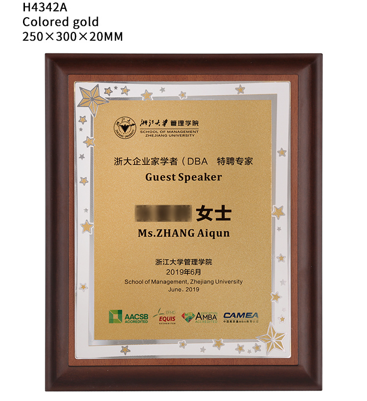 Star Models Can Be Customized Design Award Wood Plaques