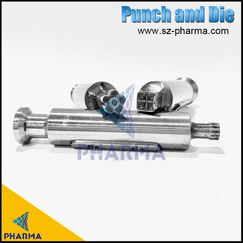 Punch and Die Set for Tablet Press with Chrome Coating