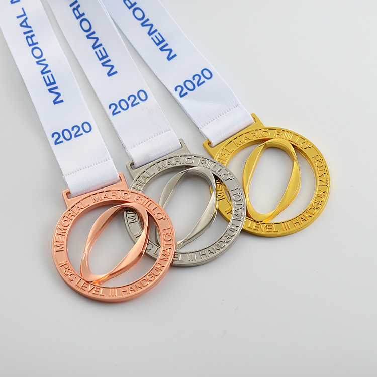 Golden Champion Medal for Sports Marathon Racing Olympic Game Souvenir