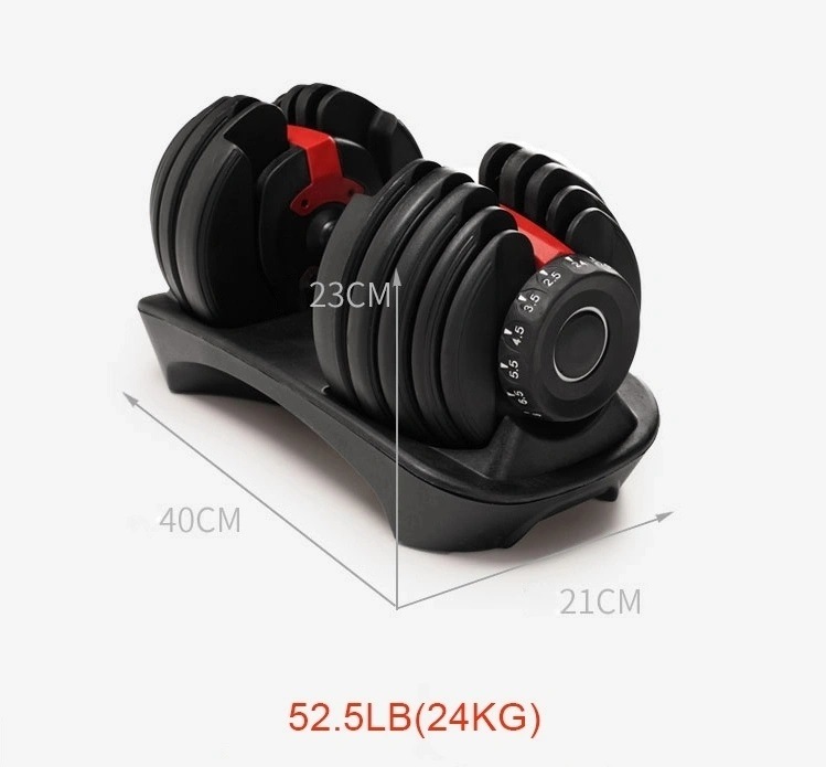 Wholesale Dropshipping 552 Smart 24kg Adjustable Dumbbells Fitness Equipment 52.5lb Adjustable Dumbbells