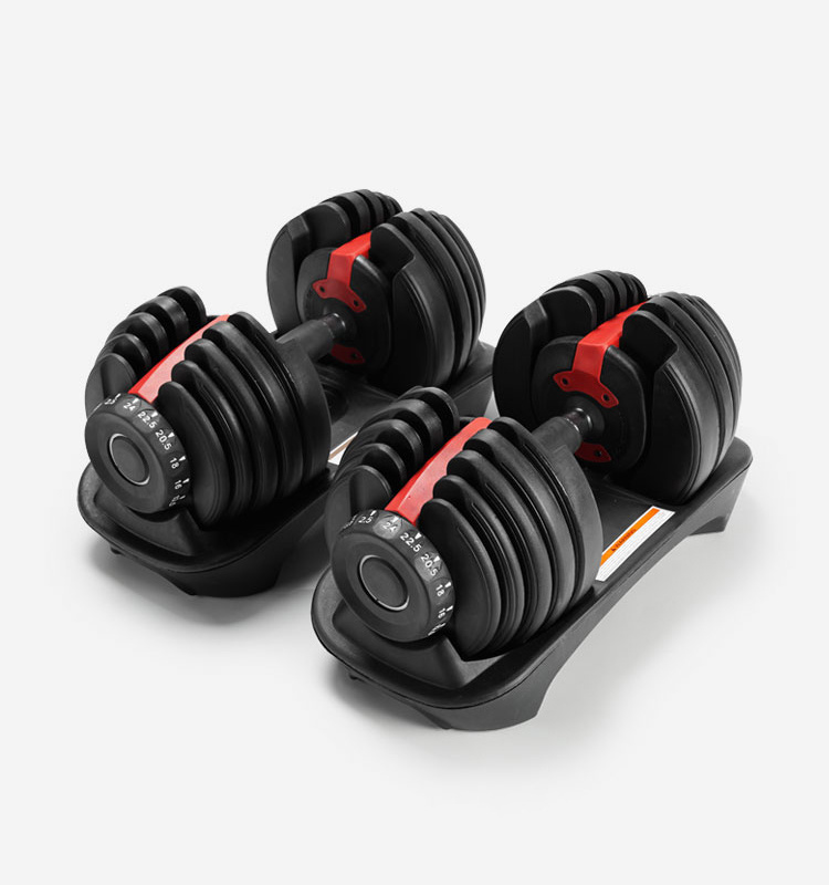 Adjustable Dumbbell Set Gym Equipment Adjust Dumbbell 40kg 90lb Weights Dumbbells