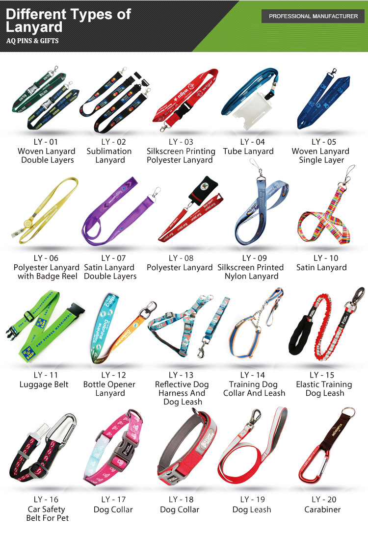 High Quality Promotion Flat Polyester Neck Lanyards NFL Olympic Premium