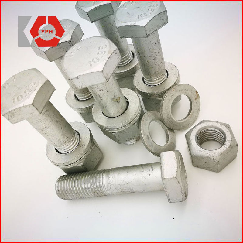 HDG Hexagonal Carbon Steel Hex Bolt Hexagon Head DIN933 /Hex Bolt DIN931 with Washer