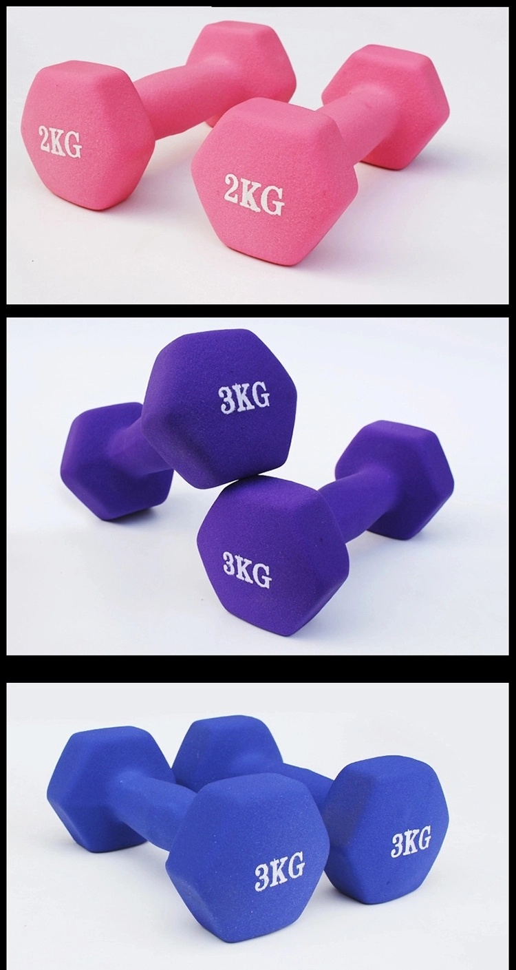 Neoprene Coated Ladies Adjustable Rubber Hexagonal Dumbbell Set Gym