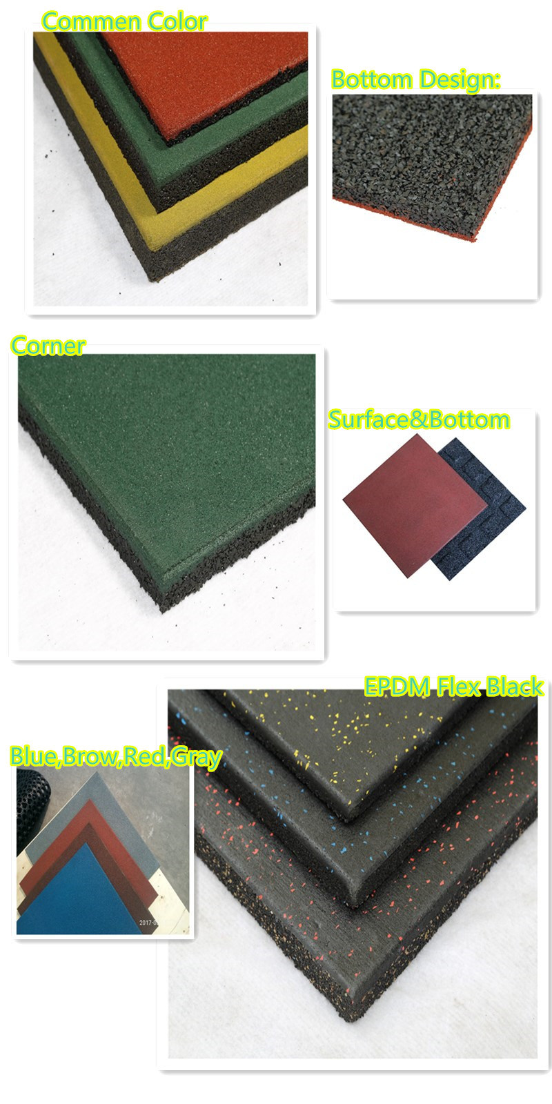 Rubber Flooring/Gym Mat/Tiles Price for Gymnasium