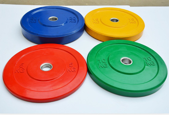 Corlorful Rubber Bumper Plates for Crossfit Fitness Weight Plate