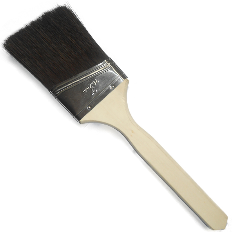 Black Paint Brush with Pure Bristle Painting Brush