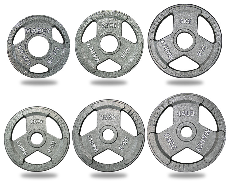 Certificated Commercial Round Barbell Plates Set Weightlifting Standard Barbell Plate