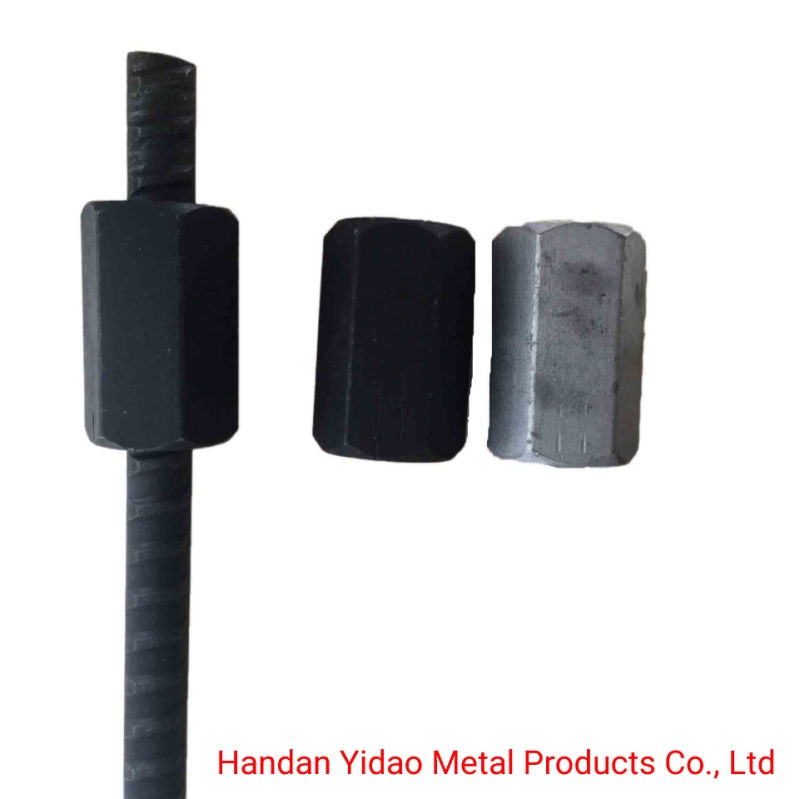 Hexagonal Coupler Long for High Tensil Thread Steel Bar