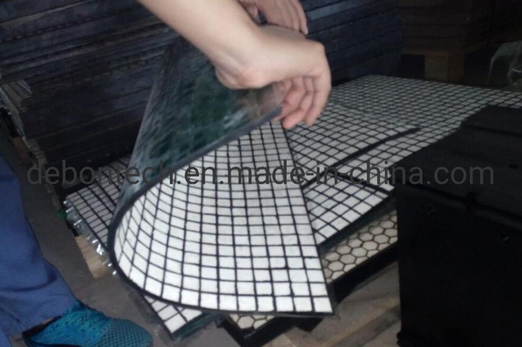 Special Wear Australian Ceramic Hexagonal Plate Conveyor Rubber Ceramic Liner