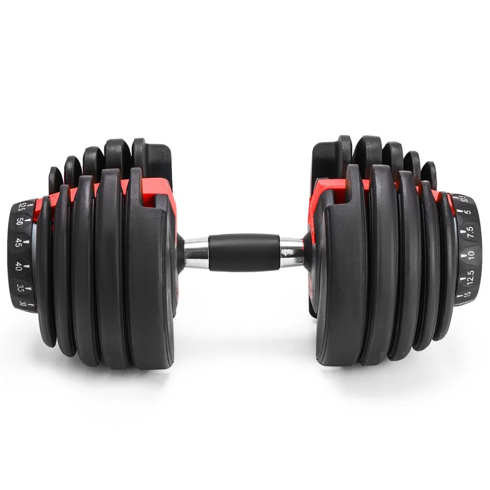 Indoor Fitness Equipment Adjustable Dumbbells Set 52.5lb 24kg Dumbbells