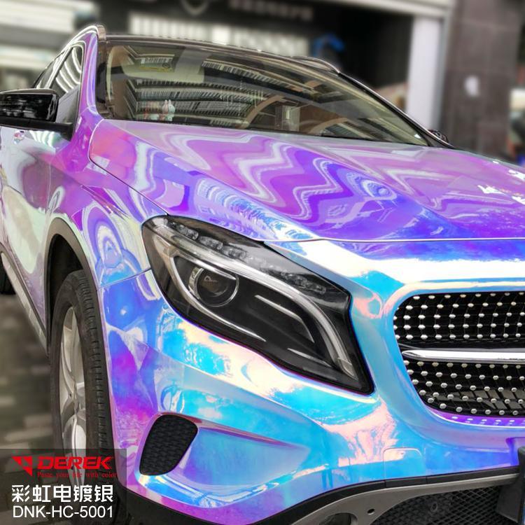 Factory Rainbow Chrome Wrap Holographic Chrome Glossy Vinyl Car Wrap