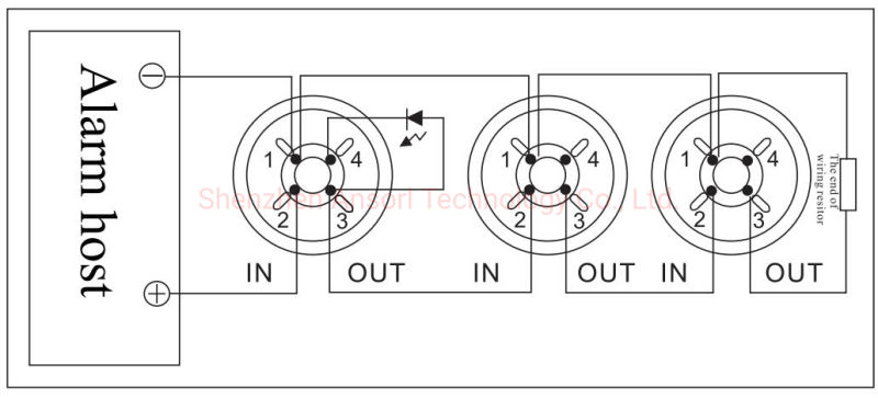 AS-HD205-2L Fixed Temperature Heat Detector Fire And Alarm System