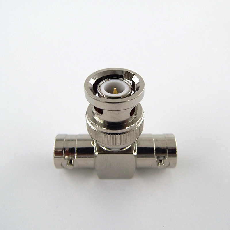 BNC Female to BNC Female to BNC Male T Shape Connector Adaptor