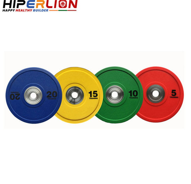 Rubber Coated Soft Metal 10kg Bumper Weight Plates