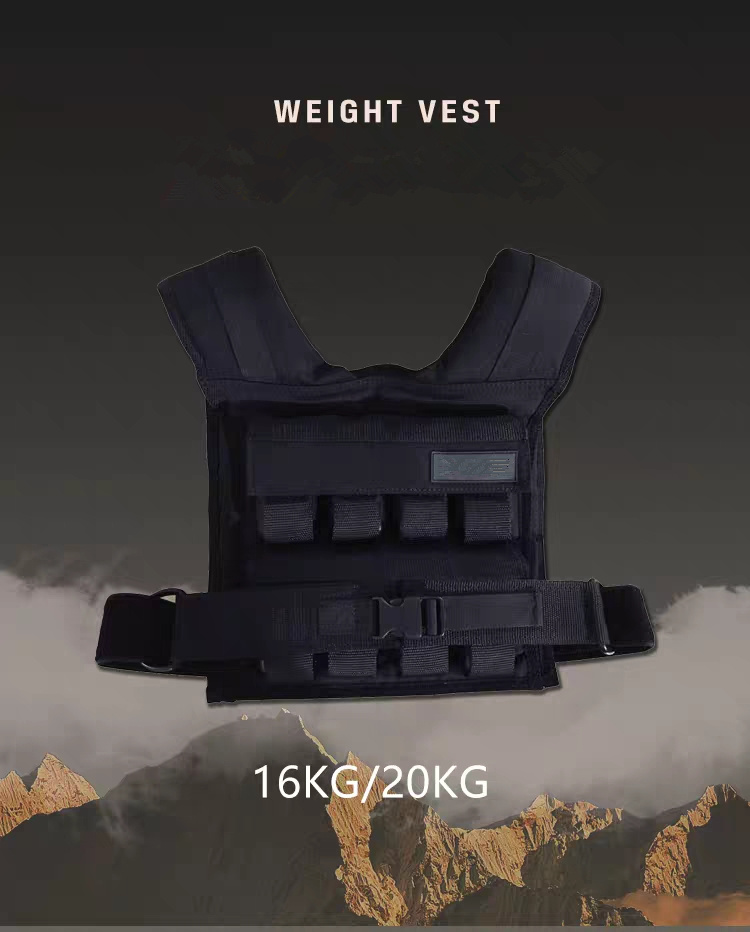 Hot Selling Weight Training Jacket Running Wight Vest Plates for Man Adjustable Gym Fitness Weight Vest