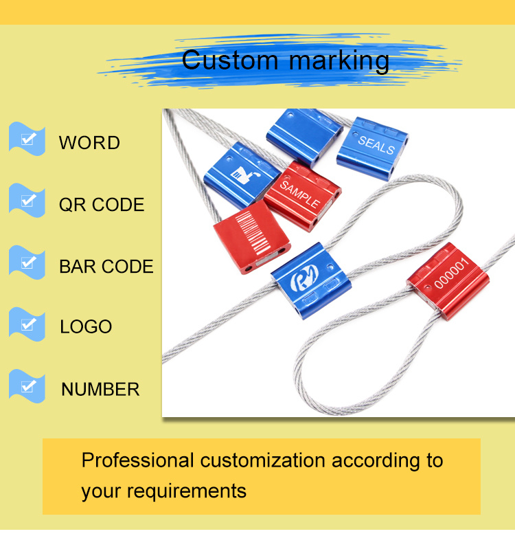 Tamper Proof 1.5 mm Barcoded Cable Security Seals