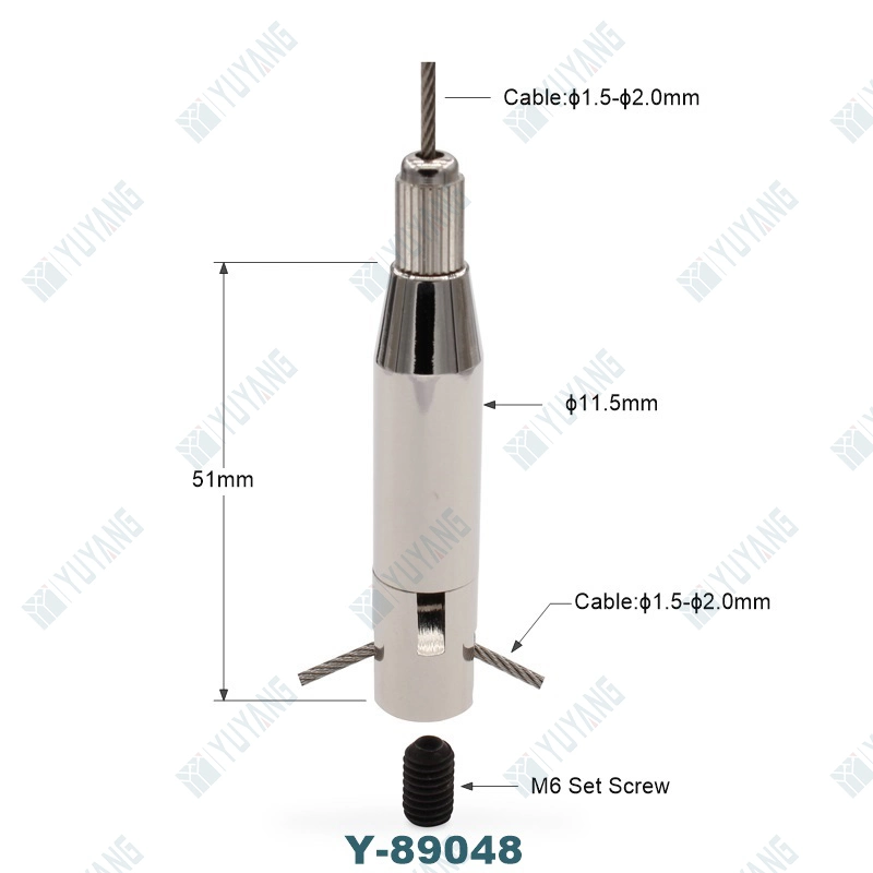 Adjustable Ceiling Attachment Self-Locking Cable Gripper for Lighting Fixture