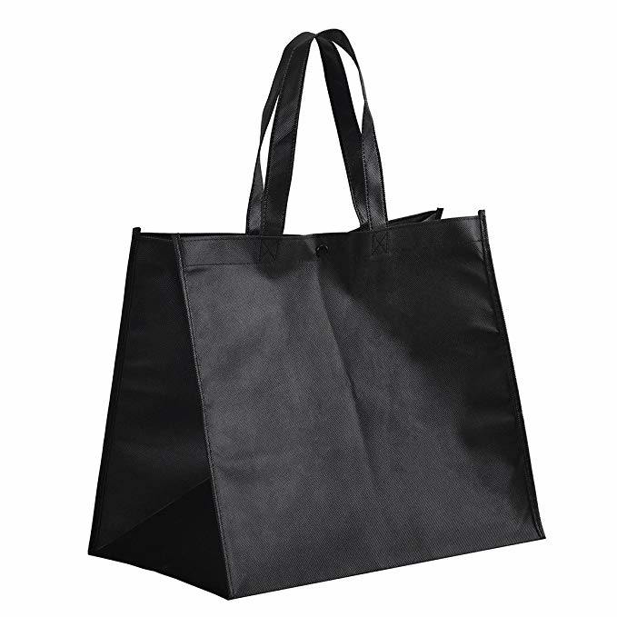 Custom Logo Reusable Handlebar Eco Promotion Tote Shopping Bag