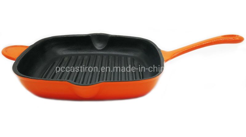 Enamel Cast Iron Grill /Griddle/Grill Pan/Griddle Plate/Griddle Pan