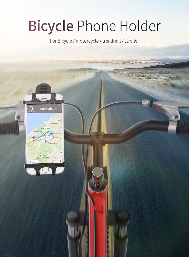 Universal Motorcycle Mobile Cell Phone Holder Bike Handlebar Stand Mount Bracket