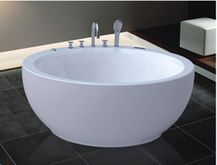 Hot Selling Freestanding Acrylic 1500*1500*620mm Round Bowl Bathtubs