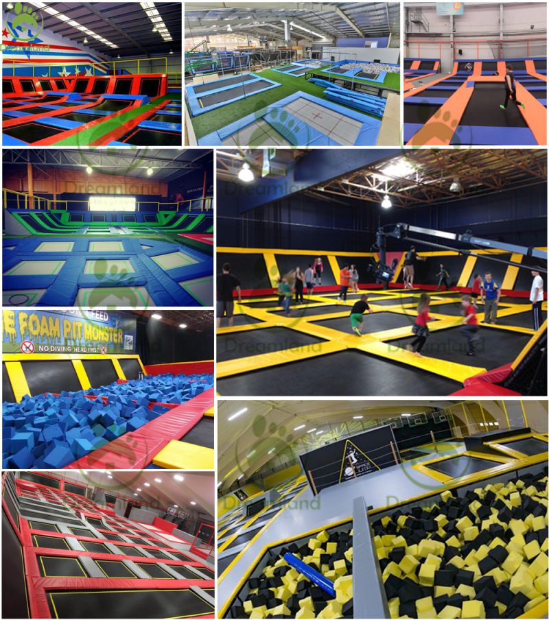 High Quality Jumping Equipment for Childen Adults Fitness Exercise Indoor Sport Trampoline Park