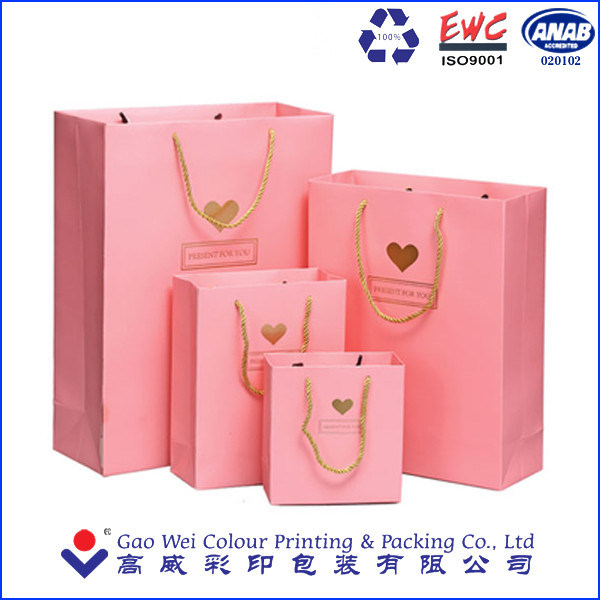 Custom Printed Full Colors Pantone Colors Printing Shopping Paper Bag