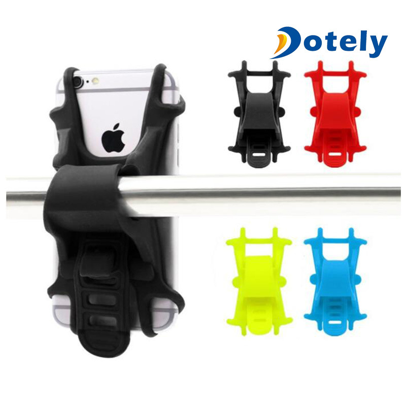 Handlebar Cellphone Holder Bicycle Silicone Cradle Clamp for Smartphone