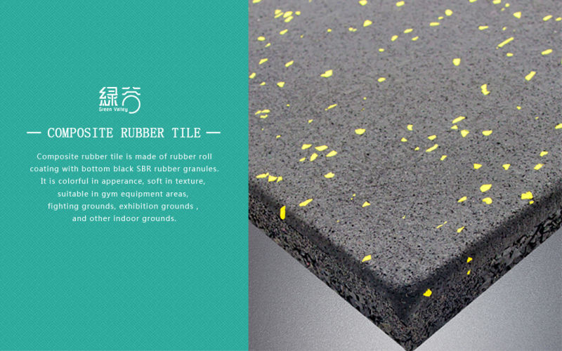 Latest Rubber Floor Mat/Composite Rubber/Gym Noise Reduction Rubber Flooring