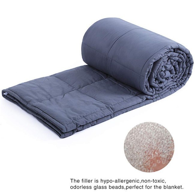 New 60"X80" 20 Lbs Factory Made Heavy Weighted Blanket