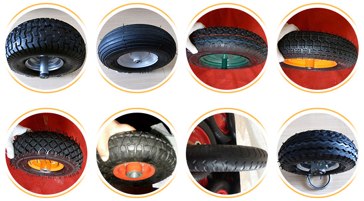 3.50-4 Solid Small Trolley Rubber Wheels