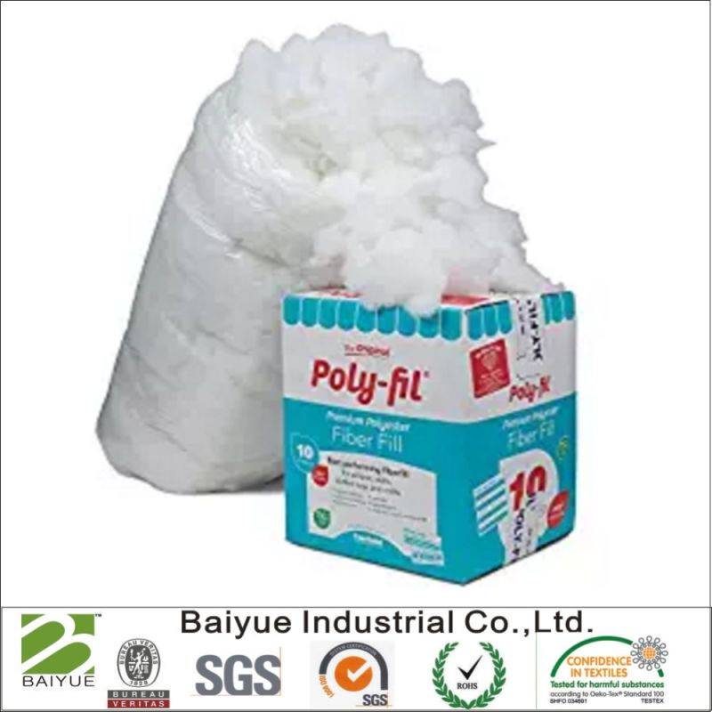 White Polyester Fiber Filling and Batting - 5 Pounds
