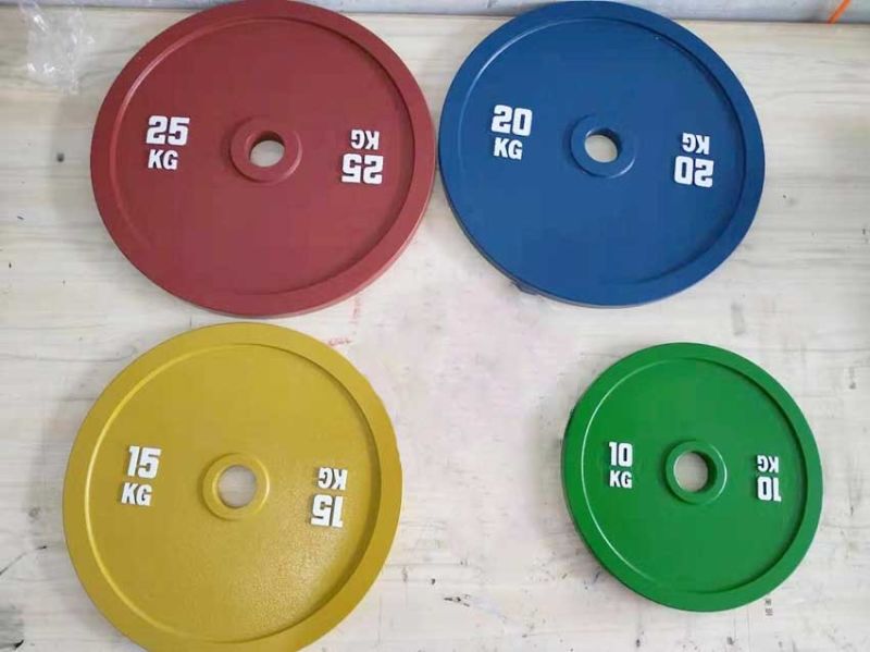 Stock Kg Competition Color Steel Calibrated Weights for Timely Shipment