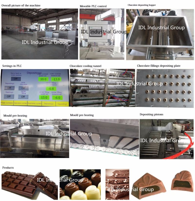 50-350kg/H Capacity Chocolate Moulding Line