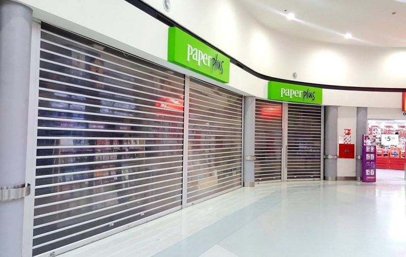 Commercial Shopfront / Shopping Center / Store Transparent Polycarbonate Shutter Door